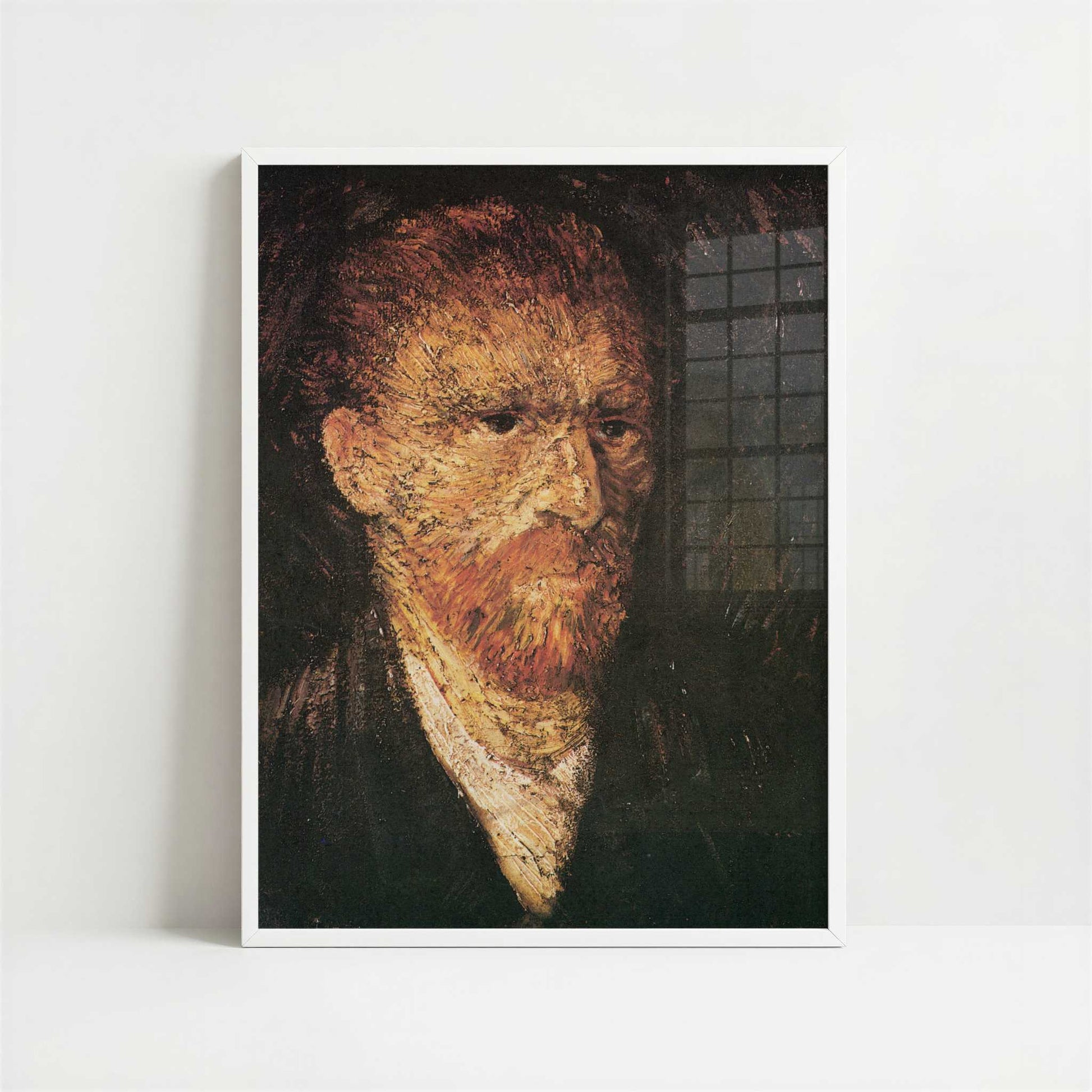 Self-portrait-2 (1888) by Vincent van Gogh – Art Print - Art print in white frame