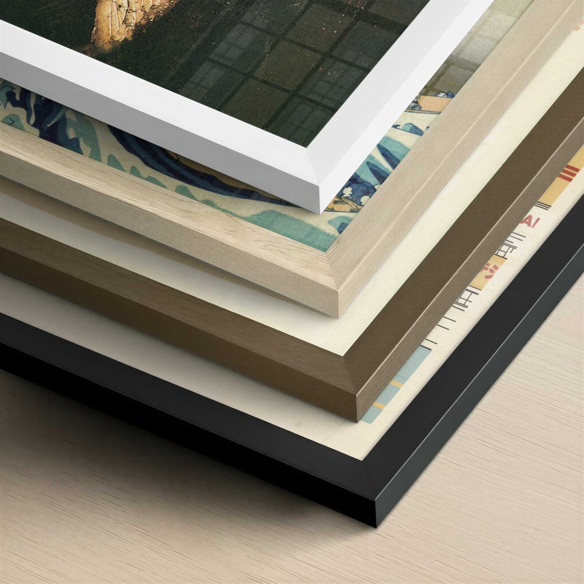 Self-portrait-2 (1888) by Vincent van Gogh – Art Print - Close-up detail of the different frames