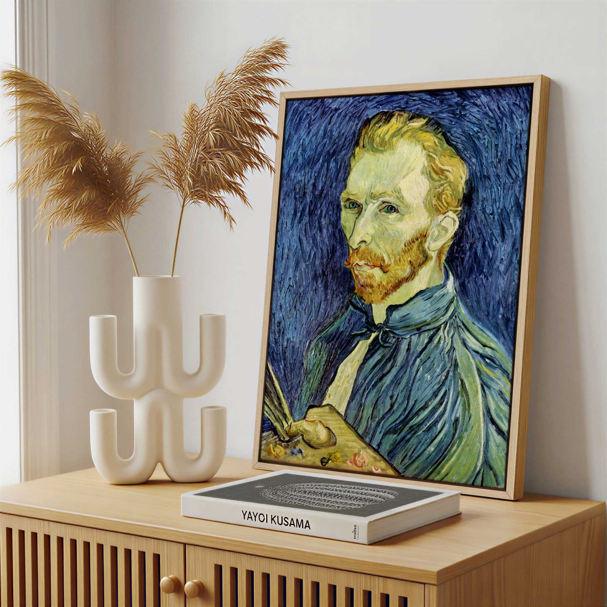 Framed Canvas - Framed canvas in a stylish interior setting