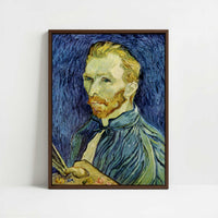 Framed Canvas - Framed canvas in dark wood color frame