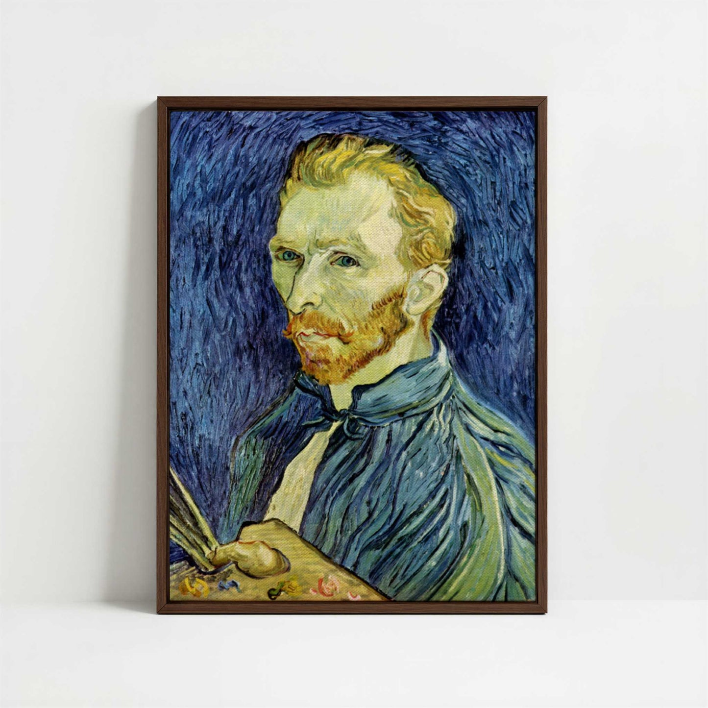 Framed Canvas - Framed canvas in dark wood color frame