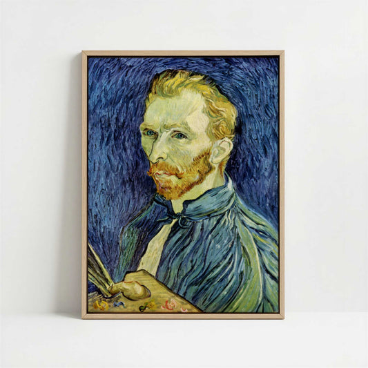 Framed Canvas - Framed canvas in oak color frame