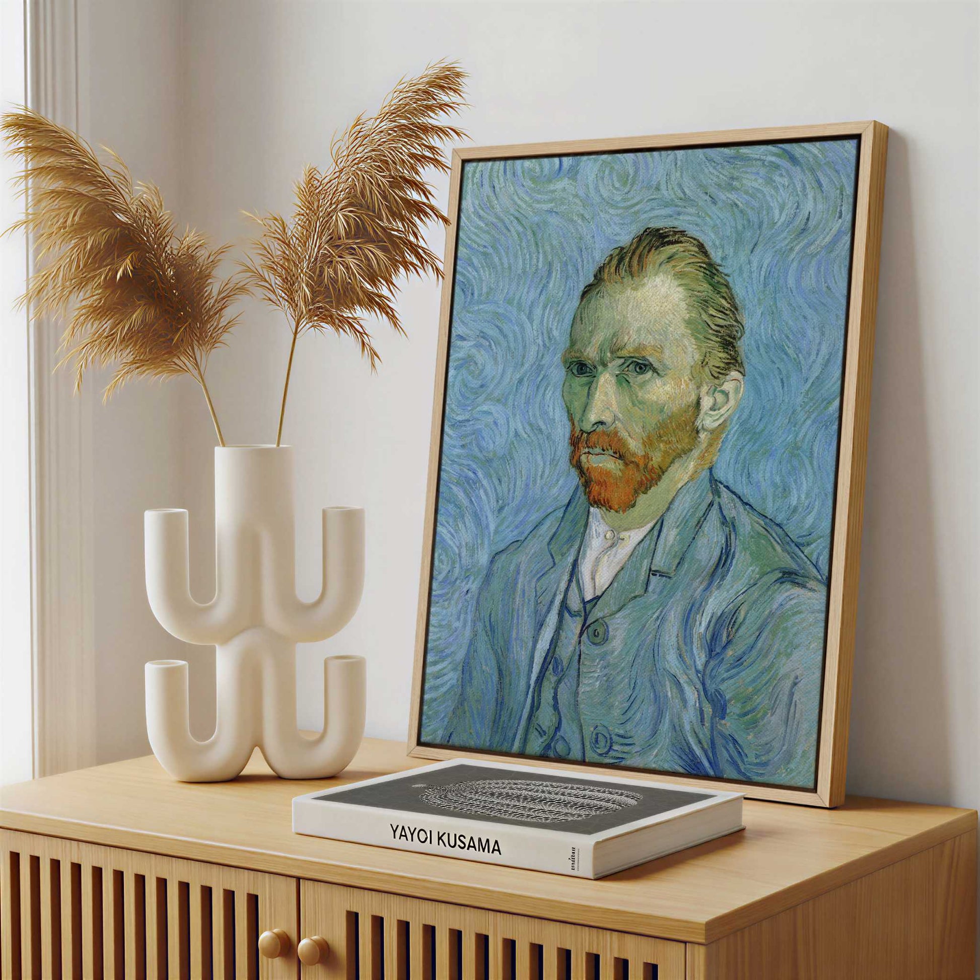 Framed Canvas - Framed canvas in a stylish interior setting