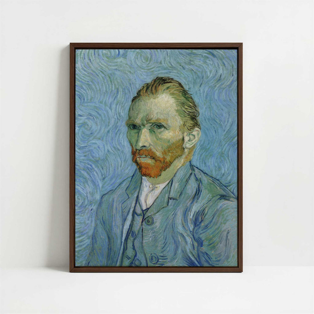 Framed Canvas - Framed canvas in dark wood color frame