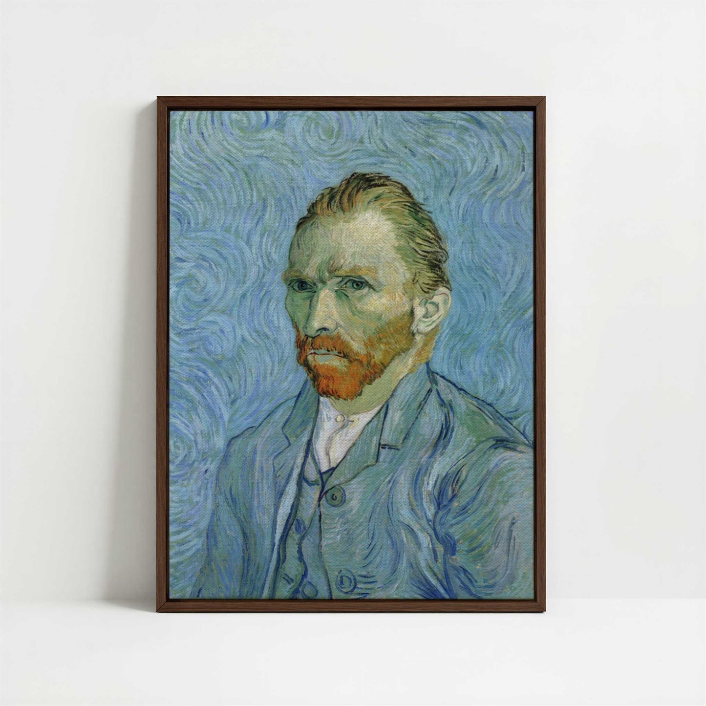 Framed Canvas - Framed canvas in dark wood color frame