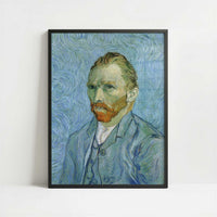 Self-portrait (1890) by Vincent van Gogh – Art Print - Art print in black frame