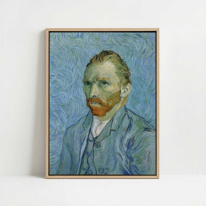 Framed Canvas - Framed canvas in oak color frame