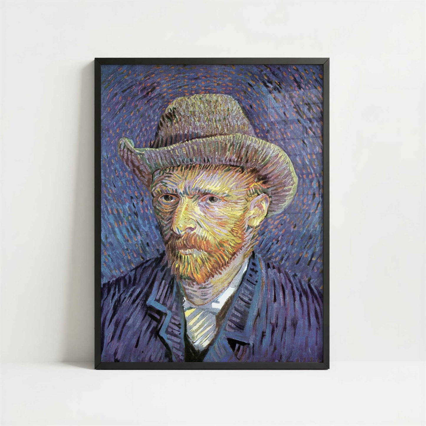 Self-portrait 1 (1887) by Van Gogh – Art Print - Art print in black frame