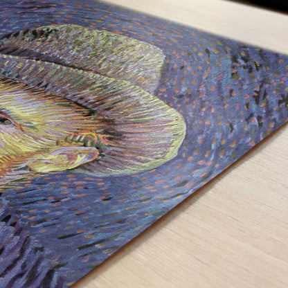 Self-portrait 1 (1887) by Van Gogh – Art Print - Close-up detail of the art print