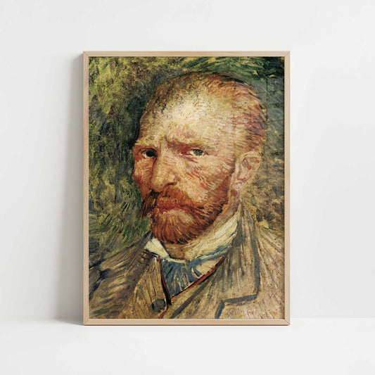 Self-portrait 2 (1887) by Vincent van Gogh – Art Print - Art print in oak frame