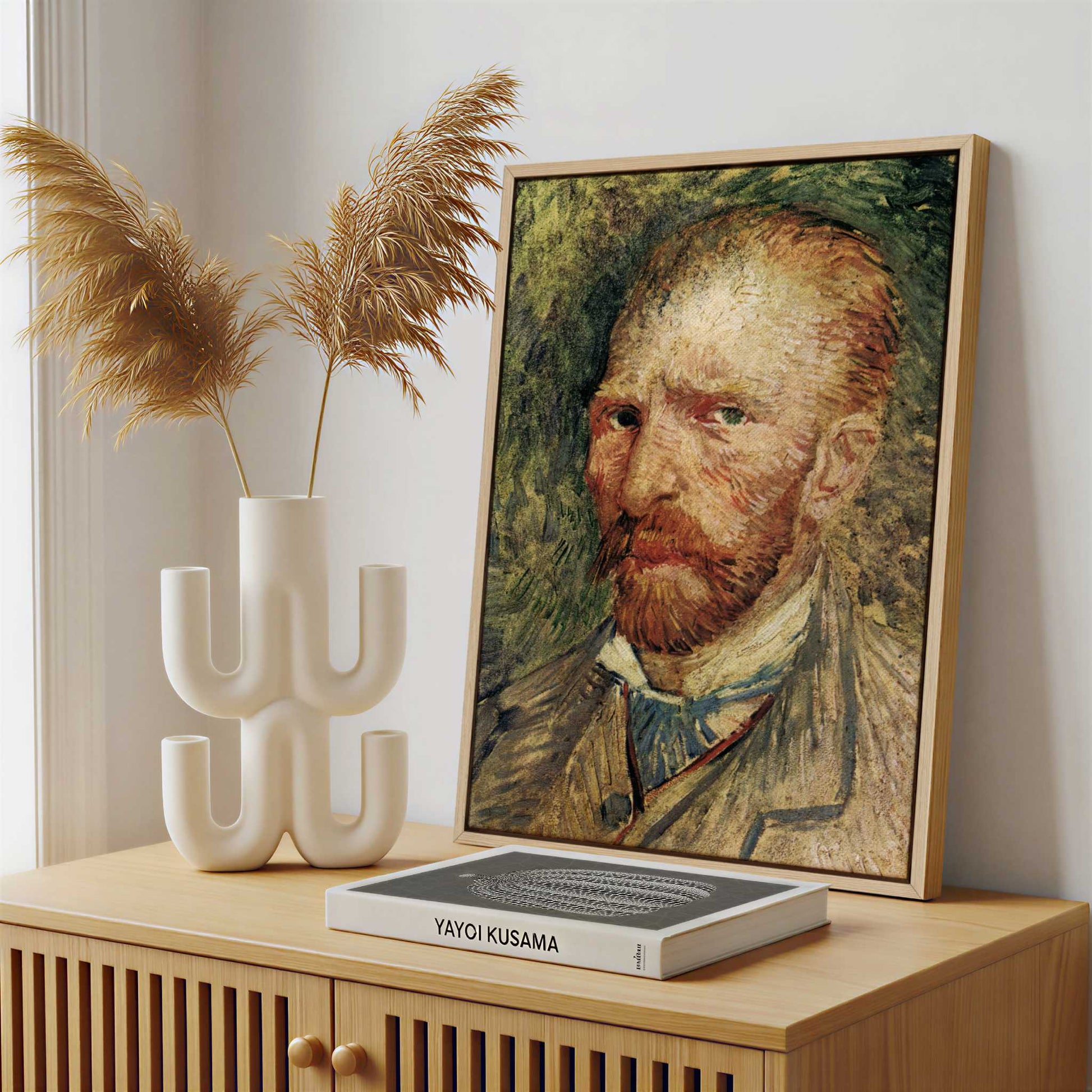 Framed Canvas - Framed canvas in a stylish interior setting