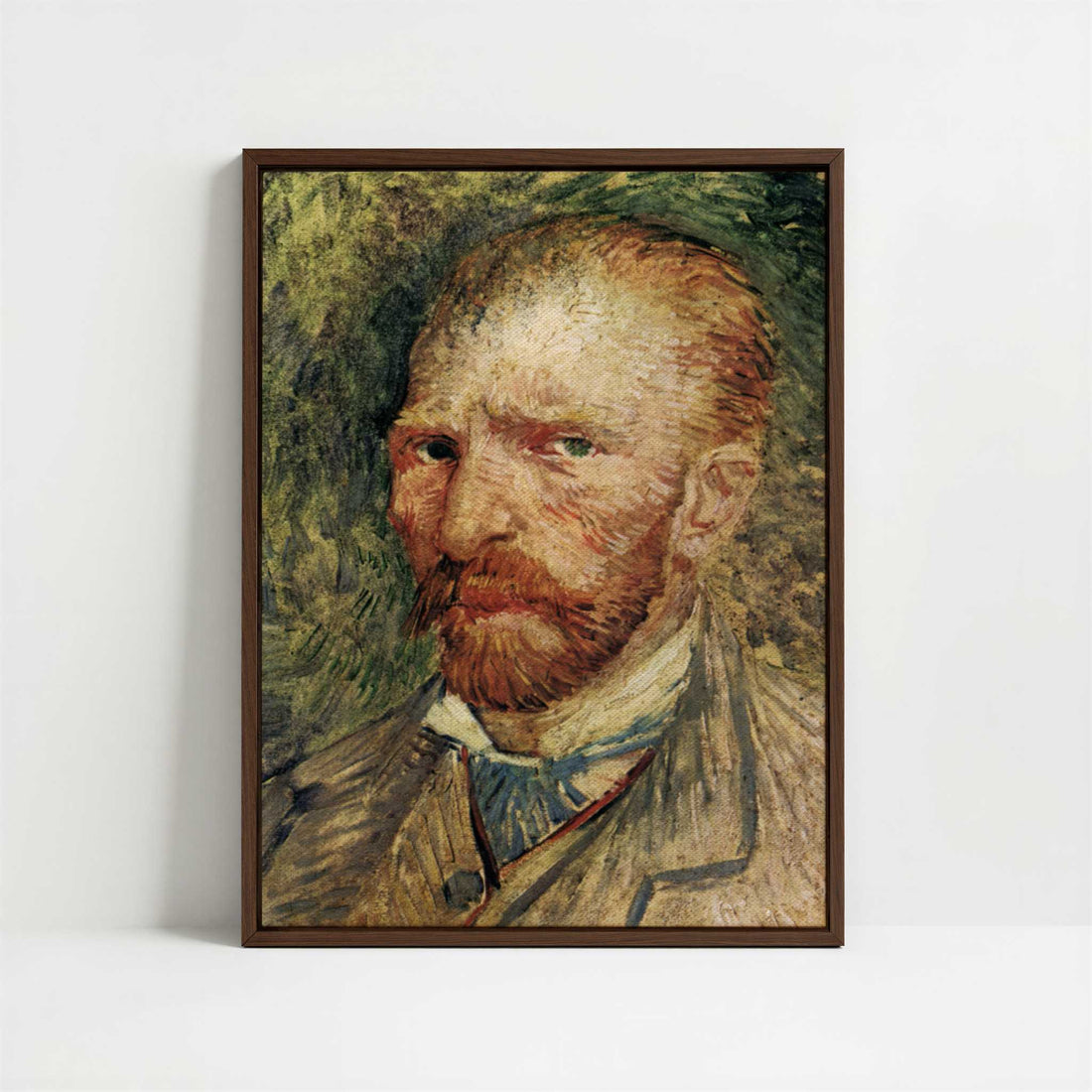 Framed Canvas - Framed canvas in dark wood color frame