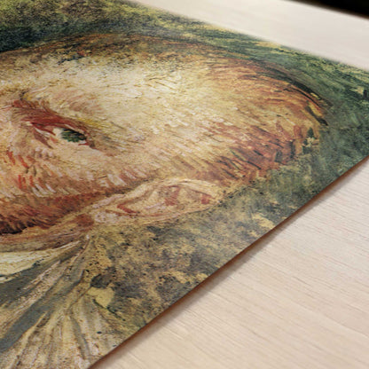 Self-portrait 2 (1887) by Vincent van Gogh – Art Print - Close-up detail of the art print