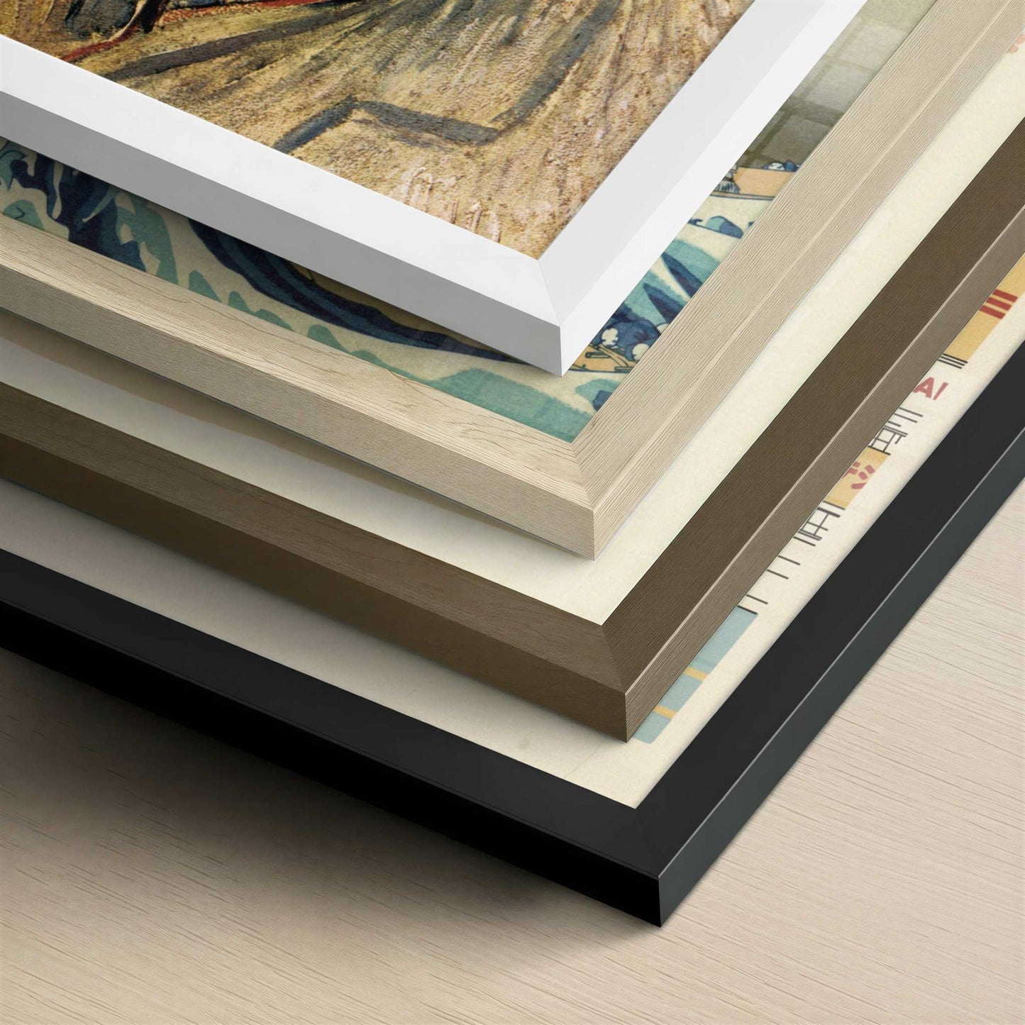 Self-portrait 2 (1887) by Vincent van Gogh – Art Print - Close-up detail of the different frames