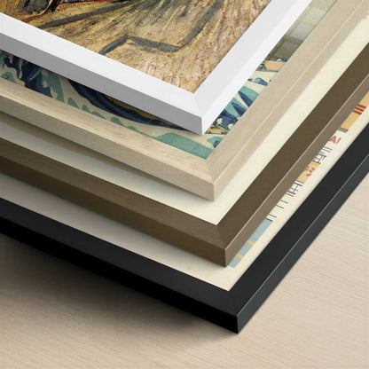 Self-portrait 2 (1887) by Vincent van Gogh – Art Print - Close-up detail of the different frames