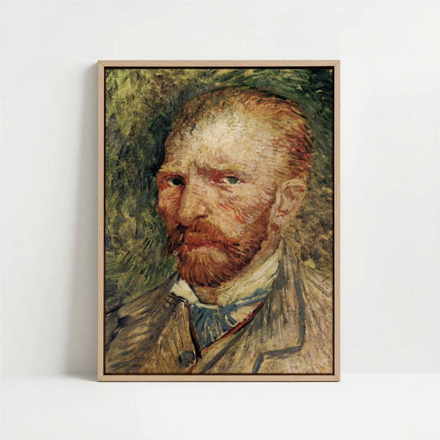 Framed Canvas - Framed canvas in oak color frame