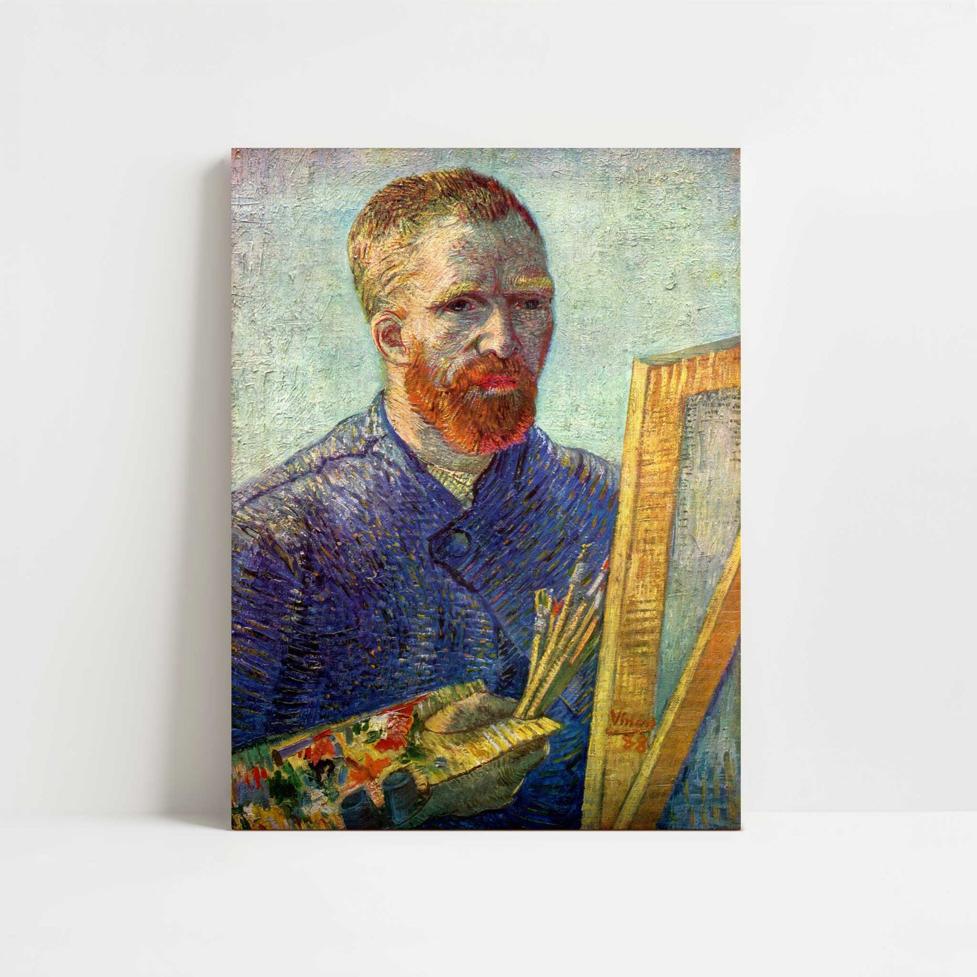 Self-portrait at Easel (1888) by Vincent van Gogh – Art Print - Unframed art print