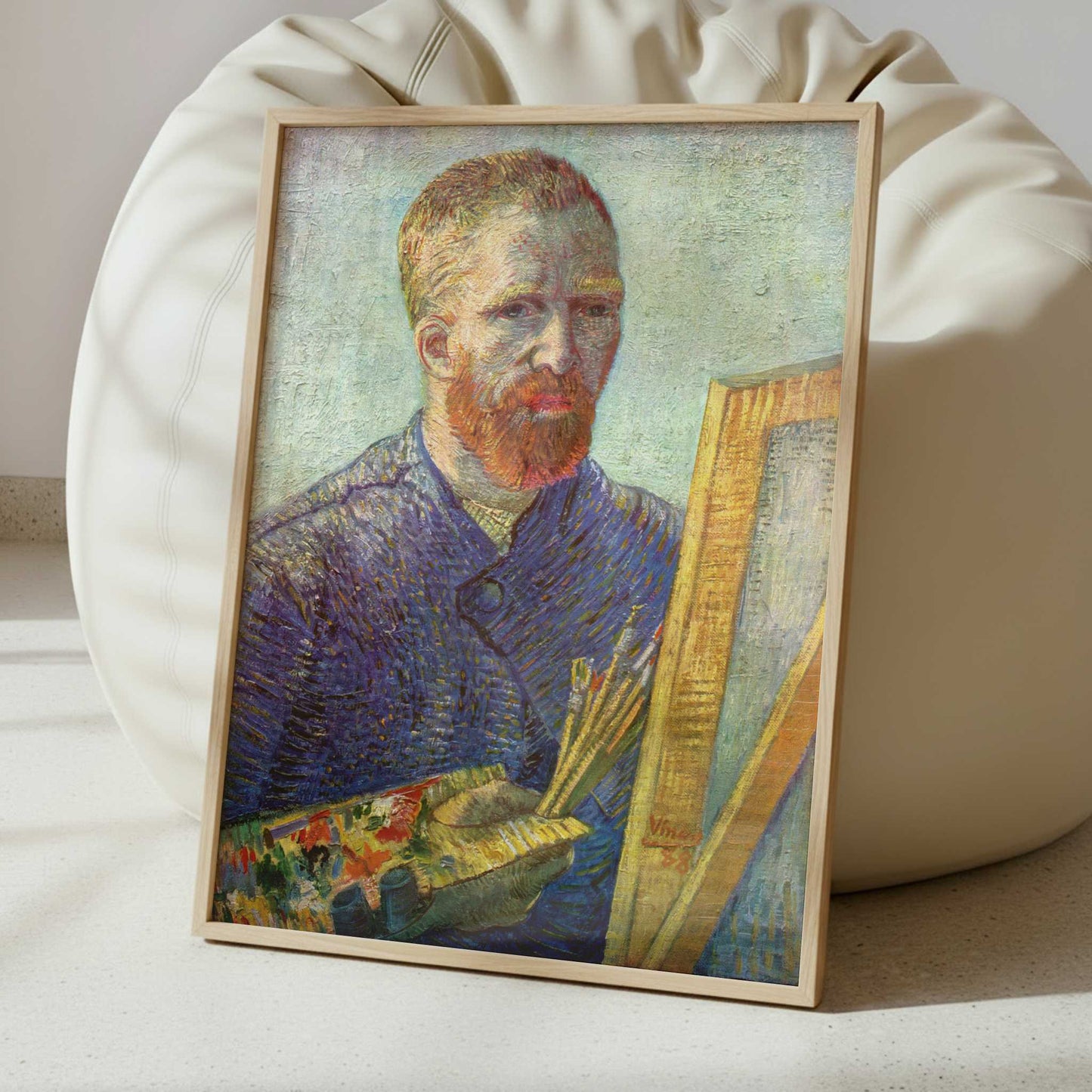 Self-portrait at Easel (1888) by Vincent van Gogh – Art Print - Interior inspiration