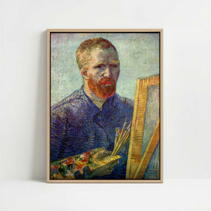 Framed Canvas - Framed canvas in oak color frame