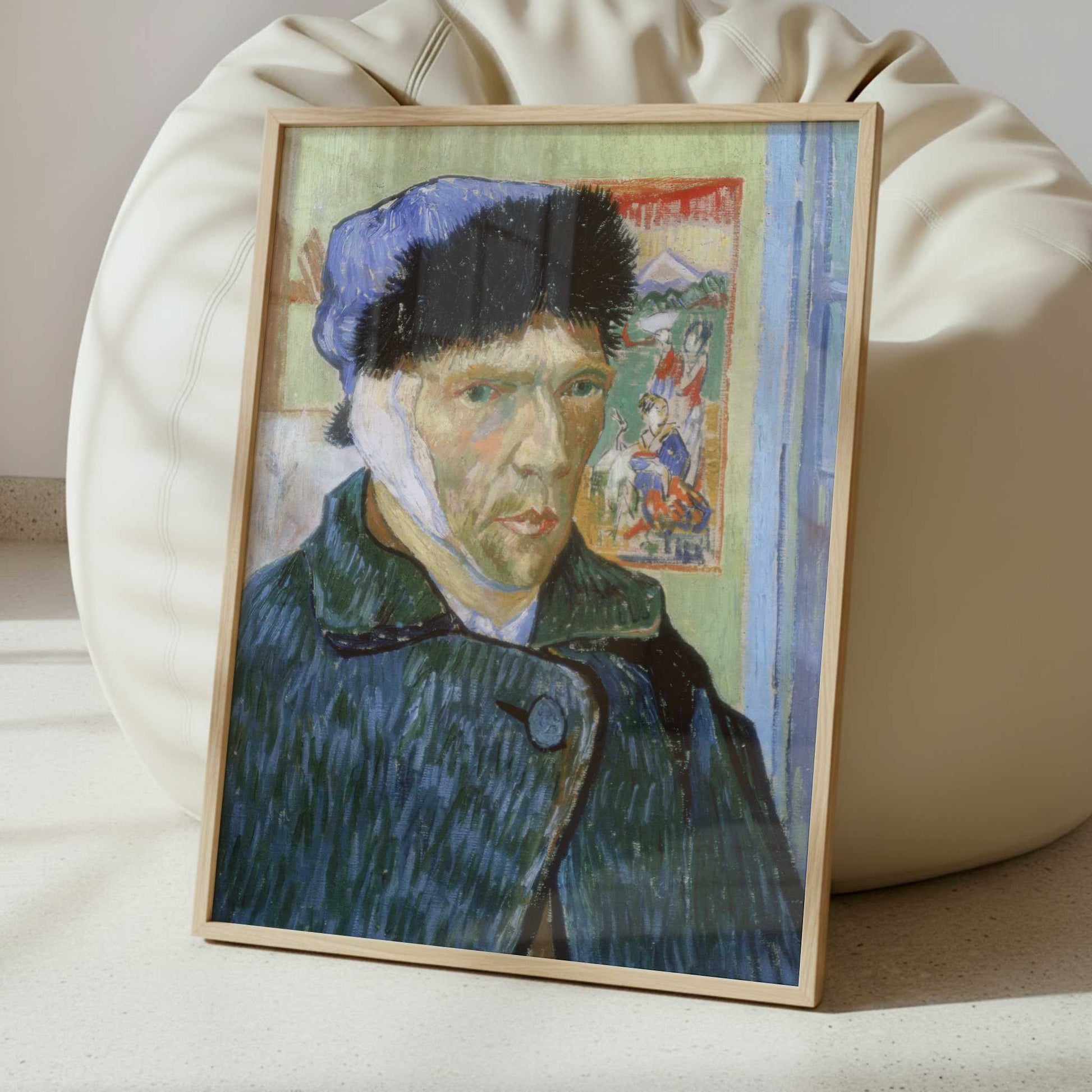 Self-portrait with Bandaged Ear (1889) by Vincent van Gogh – Art Print - Interior inspiration