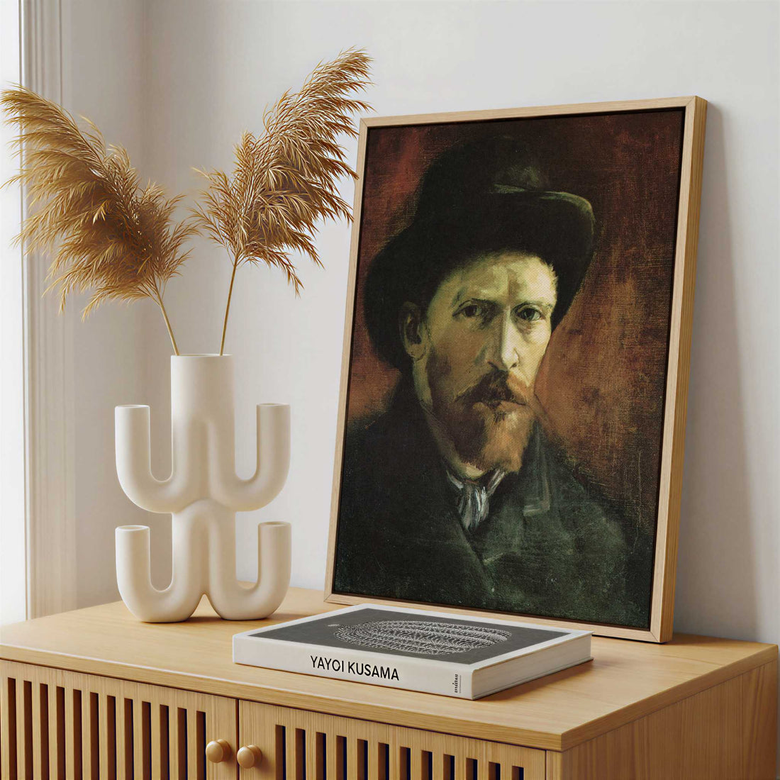 Framed Canvas - Framed canvas in a stylish interior setting