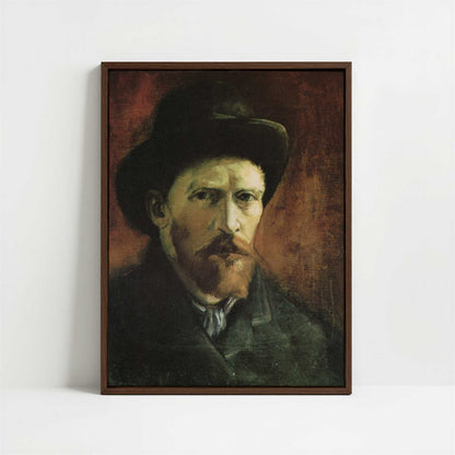 Framed Canvas - Framed canvas in dark wood color frame