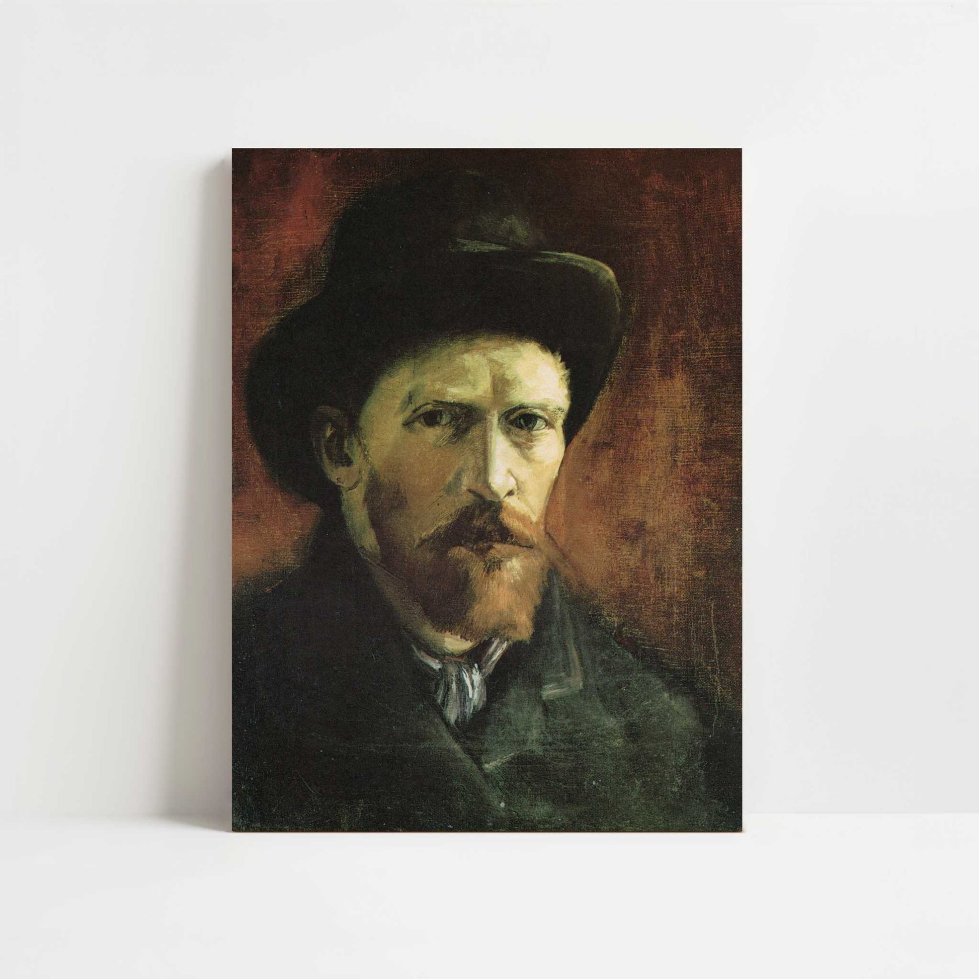 Self-portrait with Dark Felt Hat (1886) by Vincent van Gogh – Art Print - Unframed art print