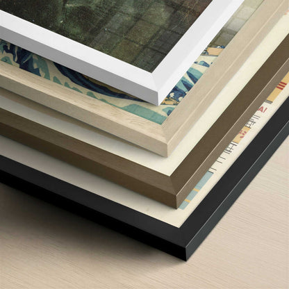 Self-portrait with Dark Felt Hat (1886) by Vincent van Gogh – Art Print - Close-up detail of the different frames