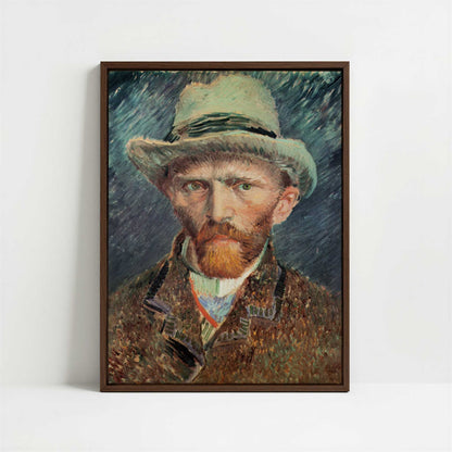 Framed Canvas - Framed canvas in dark wood color frame