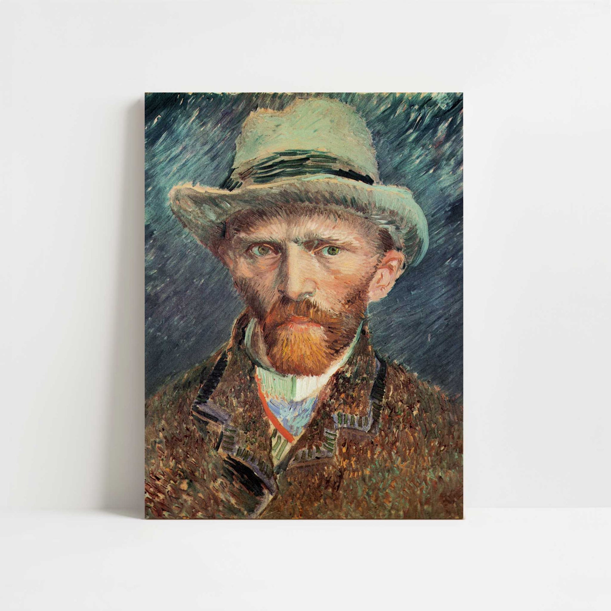Self-portrait with Grey Felt Hat (1887) by Vincent van Gogh – Art Print - Unframed art print