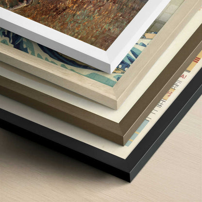 Self-portrait with Grey Felt Hat (1887) by Vincent van Gogh – Art Print - Close-up detail of the different frames