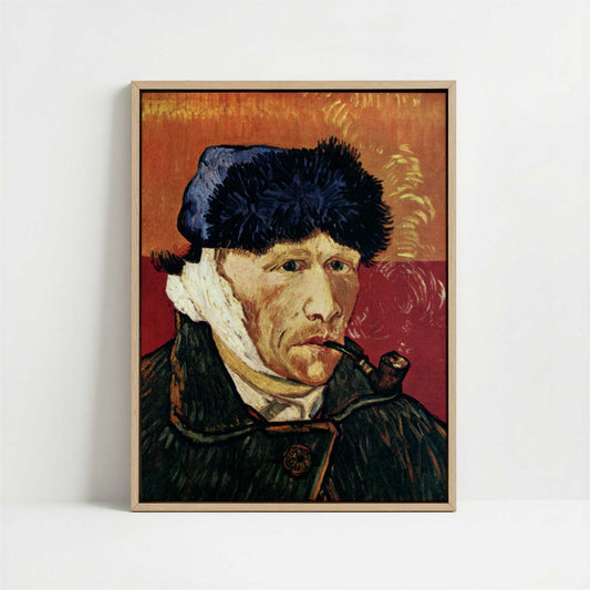 Framed Canvas - Framed canvas in oak color frame