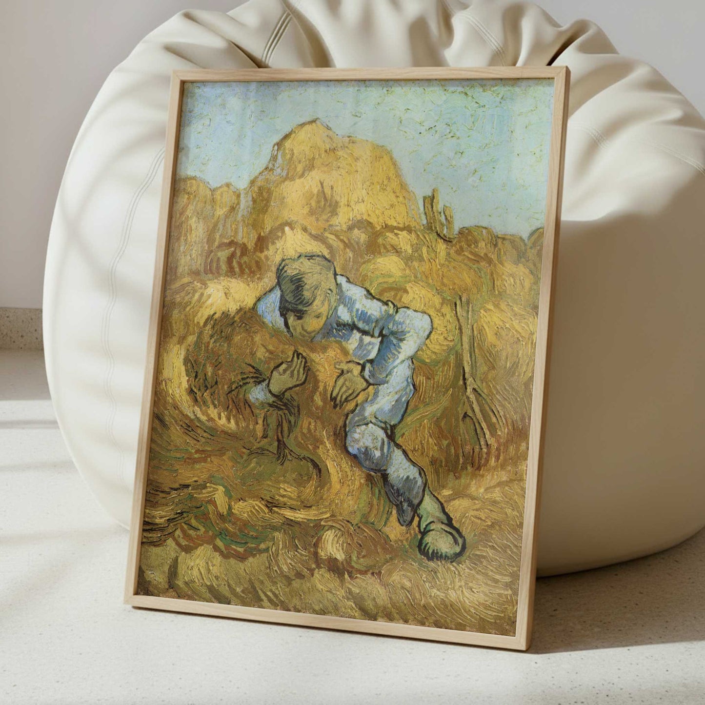 Sheaf Binder (1889) by Vincent van Gogh – Art Print - Interior inspiration