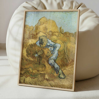 Sheaf Binder (1889) by Vincent van Gogh – Art Print - Interior inspiration