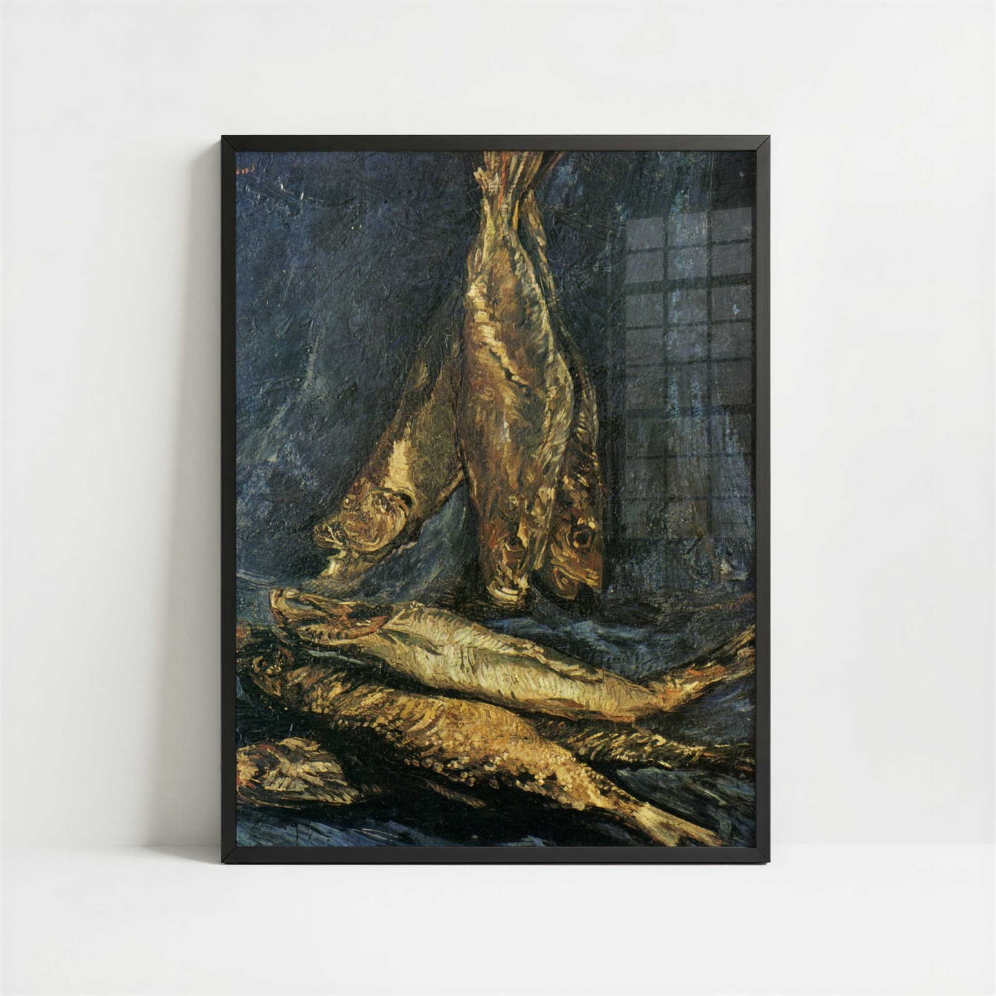 Smoked Herrings (1886) by Vincent van Gogh – Art Print - Art print in black frame