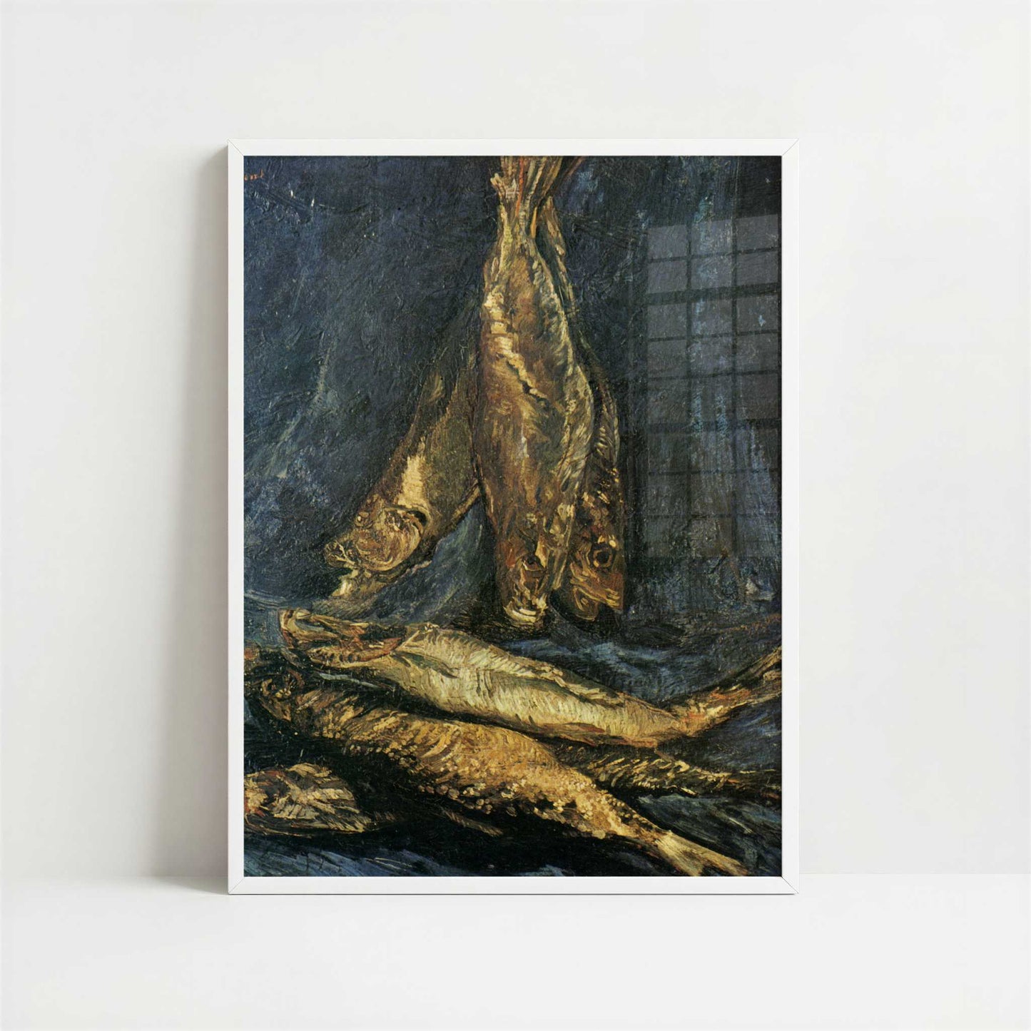 Smoked Herrings (1886) by Vincent van Gogh – Art Print - Art print in white frame