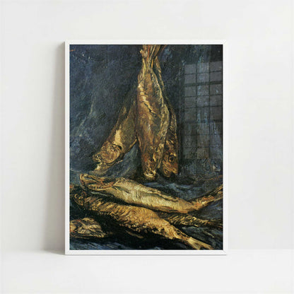 Smoked Herrings (1886) by Vincent van Gogh – Art Print - Art print in white frame