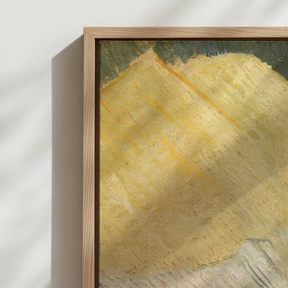 Framed Canvas - Close-up detail and texture of the framed canvas