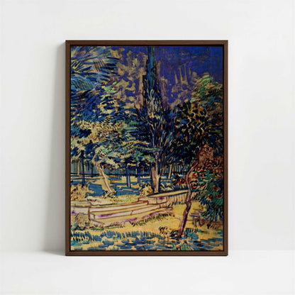 Framed Canvas - Framed canvas in dark wood color frame