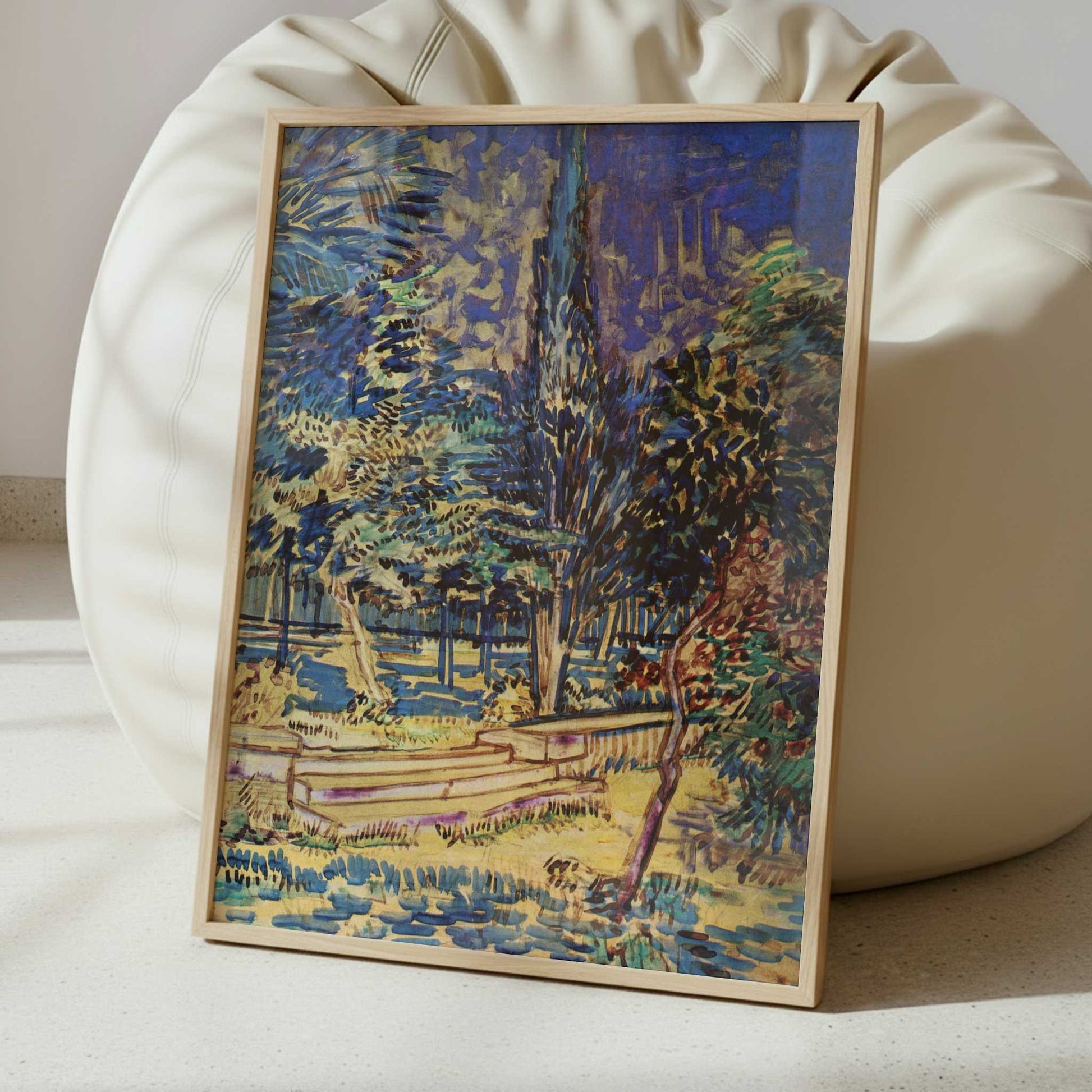 Stone Steps at the Hospital Garden (1889) by Van Gogh – Art Print - Interior inspiration