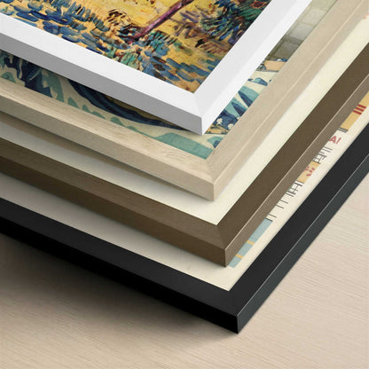 Stone Steps at the Hospital Garden (1889) by Van Gogh – Art Print - Close-up detail of the different frames