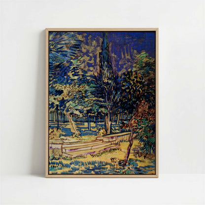 Framed Canvas - Framed canvas in oak color frame