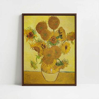 Framed Canvas - Framed canvas in dark wood color frame