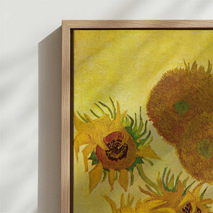 Framed Canvas - Close-up detail and texture of the framed canvas