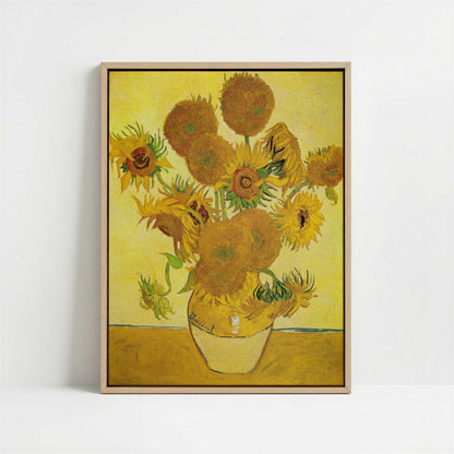 Framed Canvas - Framed canvas in oak color frame