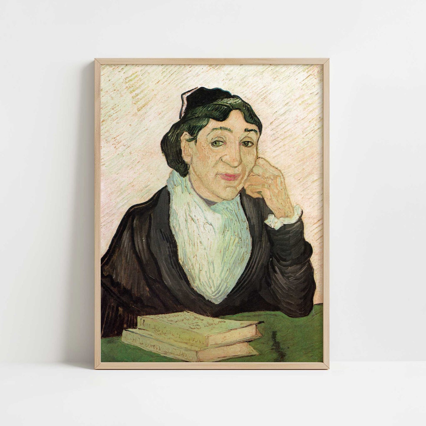 The Arlesienne (1890) by Vincent van Gogh – Art Print - Art print in oak frame