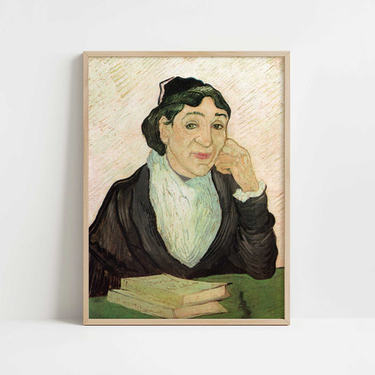 The Arlesienne (1890) by Vincent van Gogh – Art Print - Art print in oak frame