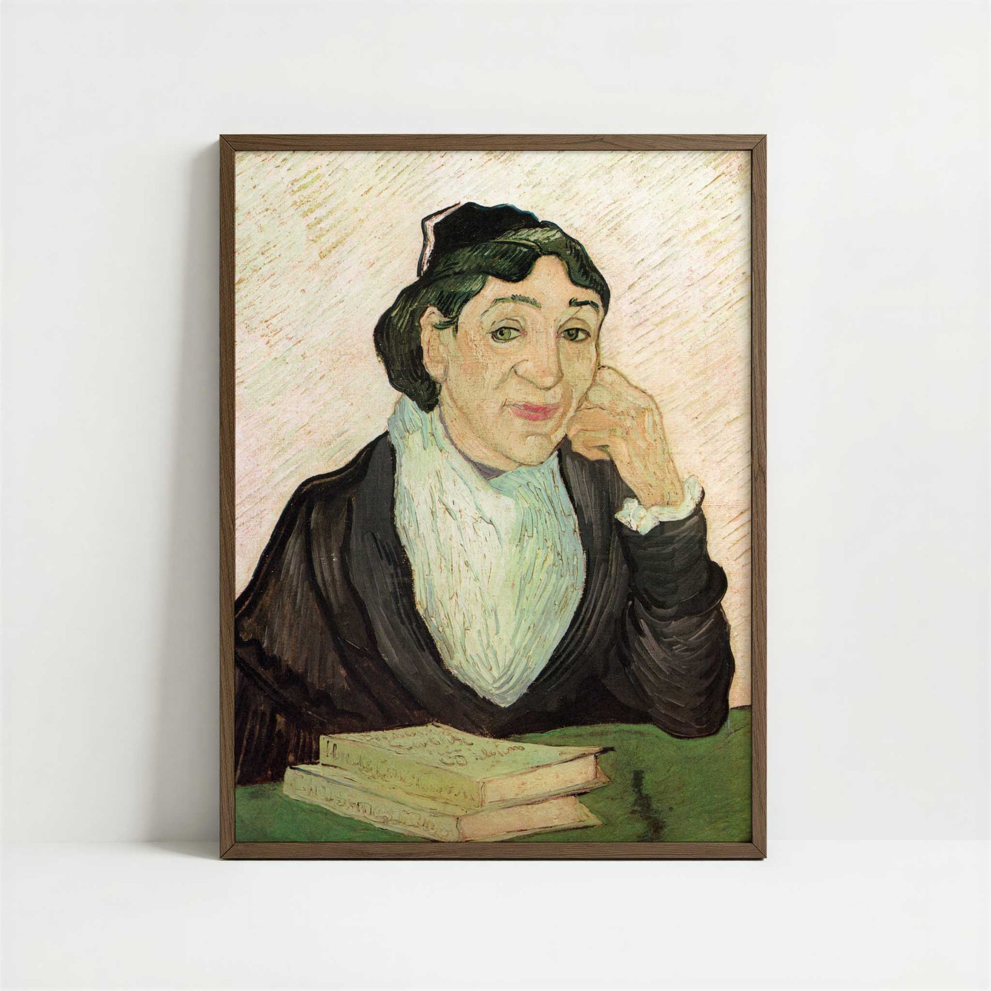 The Arlesienne (1890) by Vincent van Gogh – Art Print - Art print in dark wood frame