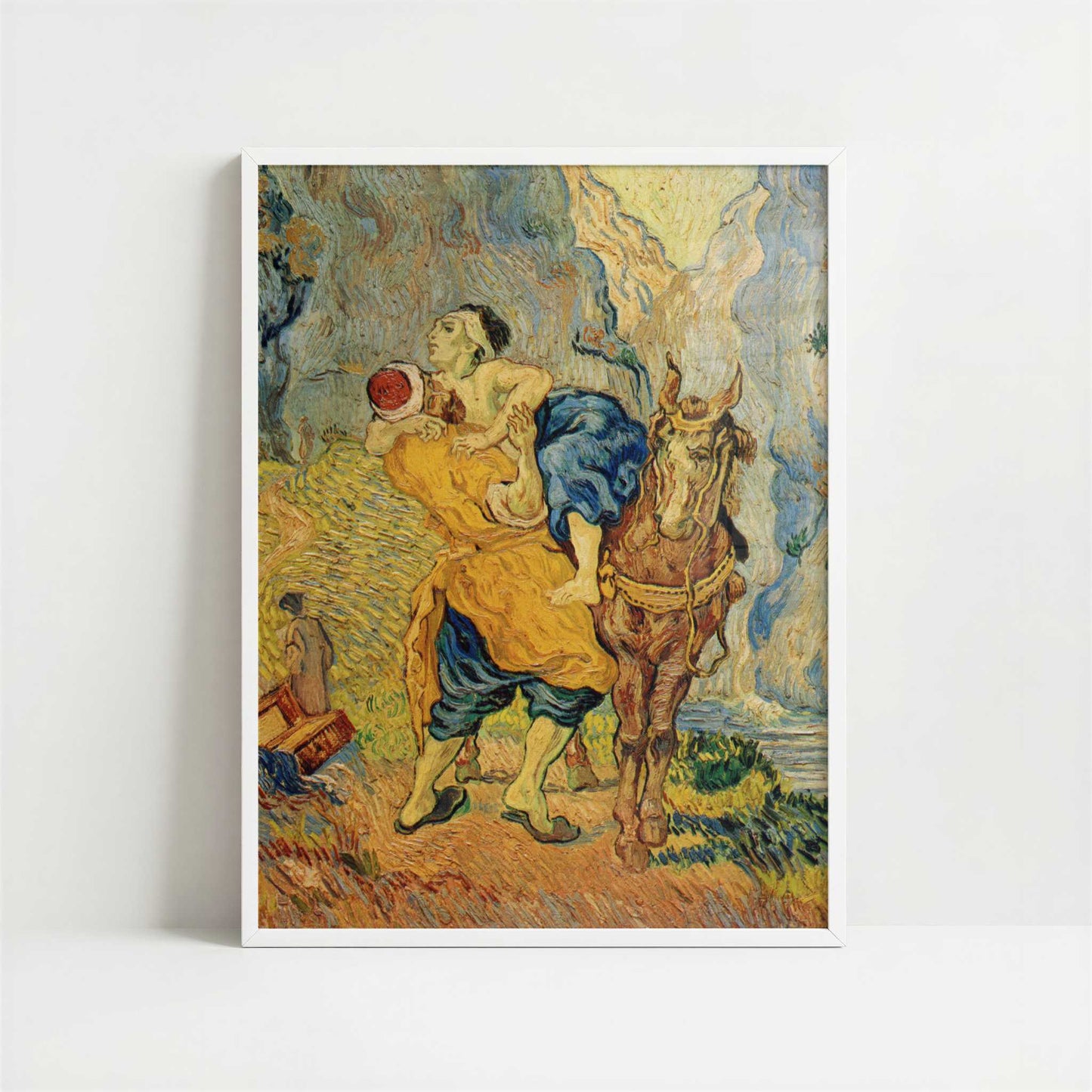 The Good Samaritan (1890) by Vincent van Gogh – Art Print - Art print in white frame