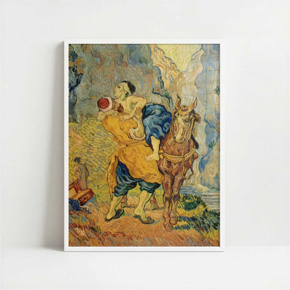 The Good Samaritan (1890) by Vincent van Gogh – Art Print - Art print in white frame